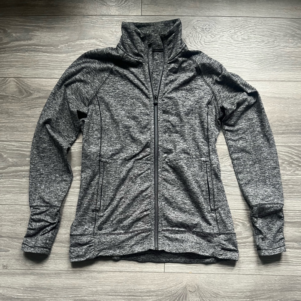 Outdoor Research Gray Melody Zip Up Long Sleeve Mock Neck Jacket Size M Athletic
